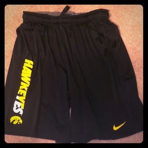 Men’s Iowa Hawkeye Black Shorts
